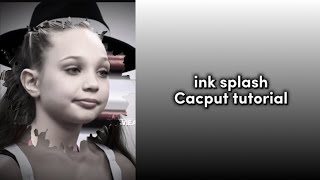 requested ink splash tutorial CAPCUT!🤍