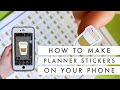 Cricut Mobile App Tutorial // How to Create Planner Stickers on your Phone PNG Offset Tutorial