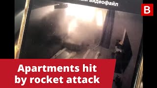 Dramatic footage shows Kyiv flats hit by rocket attack as Vladimir Putin escalates nuclear tensions