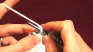 Knitting Decrease: k2tog - Knit Two Together (Continental Method)