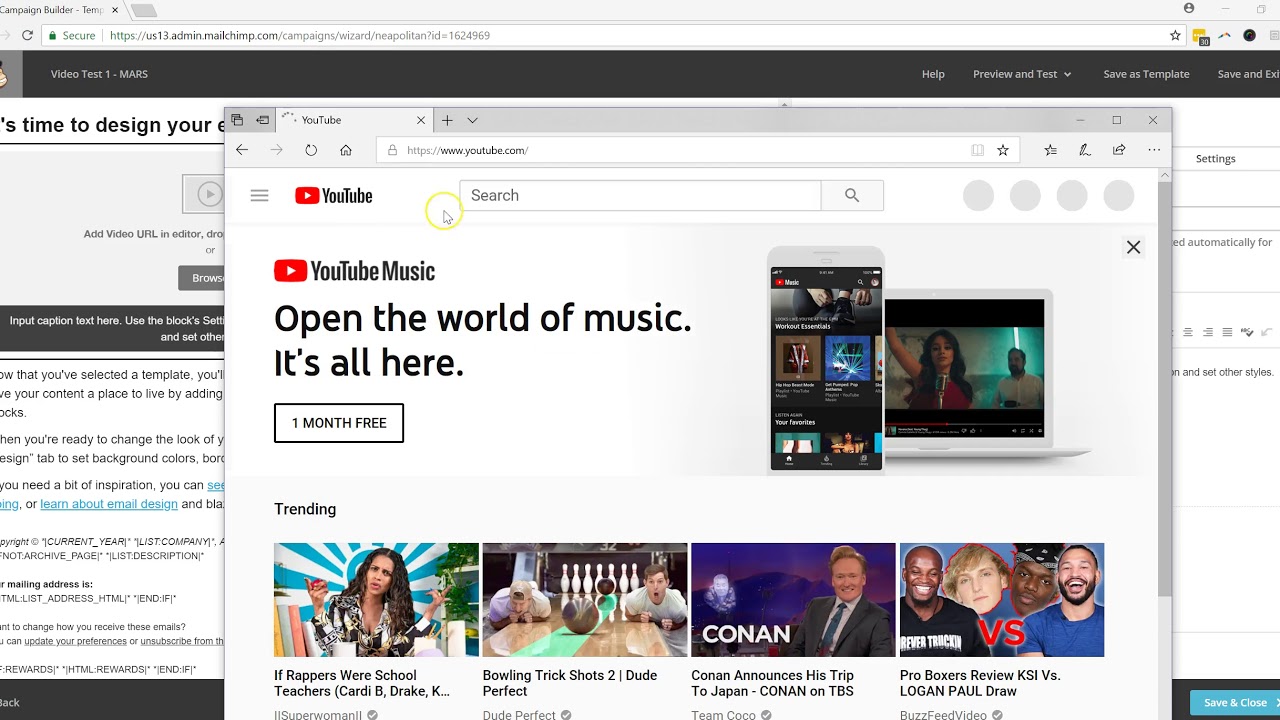 How To Add Videos In Mailchimp Youtube How To Add Videos In Mailchimp Youtube