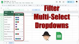 Filter Multiselect Dropdowns – Google Sheets Tutorial