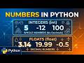 Python Numbers Explained in 5 Minutes (Integers & Floats Number Arithmetic) | Python series