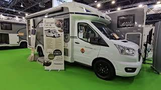 Enormous lounge, enormous rear washroom. 77k Chausson 660 Etape Line motorhome tour.