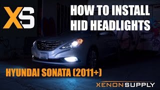 Hyundai Sonata HID - How to Install HID (w/ Wiring Harness) 2011+ [Updated]