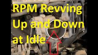 Causes When Engine RPM Revving Up and Down at Idle While Parked or Stopped