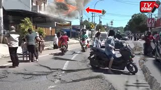 Rekaman Amatir Kepanikan Warga Ketika Terjadi Gempa di Sukabumi!! Kabel Listrik Bergerak Keras...