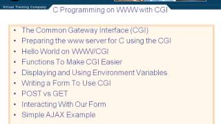 09 01 Using C on the WWW With CGI | C Tutorial