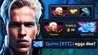 Topson's  Meteor Hammer INVOKER made QUINN lose his mind