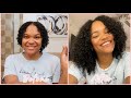 Trying Water Kinky Curly Clip Ins 3b/3c Hair texture Ft Curls Queen