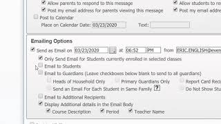 Send Mass Email in Skyward