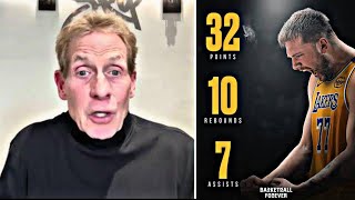 Skip Bayless reacts to Luka Doncic help LeBron \u0026 Lakers DESTROY Nuggets 123-100 lakers news today