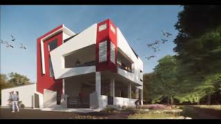 அழகு மற்றும் எளிமையான வீட்டின் வெளிப்புற தோற்றம். Beautiful and simple exterior elevation design.