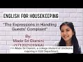 esp project the expressions of how to handle guests’ complaints english for housekeeping course