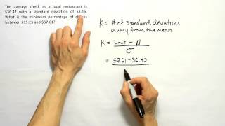 Problem Using Chebyshev's Theorem