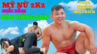 Hot girl Anh Thơ nhấc bổng idol ĐÀO HỒNG SƠN giữa sới ,thua nhưng vui lắm Mens Women's wrestling.