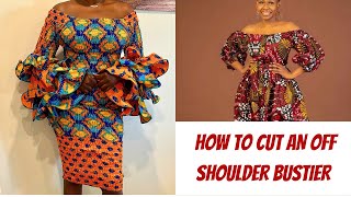 How to Draft an Off Shoulder Bustier || Off Shoulder Bustier tutorial for Beginners