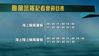 中央氣象局彩雲颱風警報記者會 _110年6月4日06:40 發布