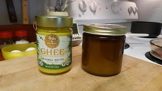 4th \u0026 Heart Ghee vs Homemade Ghee - Best store-bought Ghee I've tried