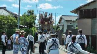 田宿区　楽日の曳き廻し２　（平成２３年本宿祭禮）