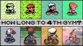 How Long Does It Take To Get To The Fourth Gym In Every Pokemon Game?