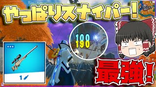 【フォートナイト】久しぶりにスナイパー使ったら！当てまくりで余裕の20キル越えビクロイ！【ゆっくり実況/Fortnite】