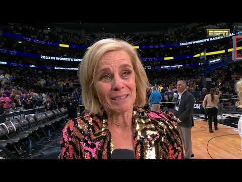 Kim Mulkey Fights Back Tears After LSU Wins National Championship ...