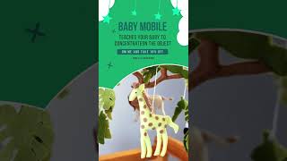 The most popular baby mobile - Safari baby mobile || baby mobile Diy || baby mobile crib