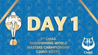 Finswimming - CMAS World Masters Championship 2023 Cairo - Day 1 Morning