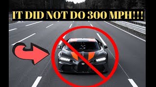 Here Is Why The Bugatti Chiron Really Didnt Do 300 Mph
