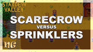 Stardew Valley Tips: Scarecrow versus Sprinklers - layout optimization (2018)