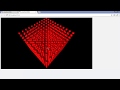 how to make 3d box with sphere in python by using vpython