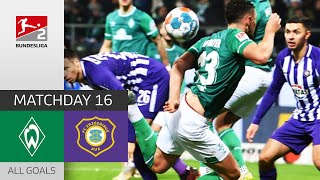 Crazy Scorpion Kick! | SV Werder Bremen - Erzgebirge Aue 4-0 | All Goals | MD 16 – Bundesliga 2