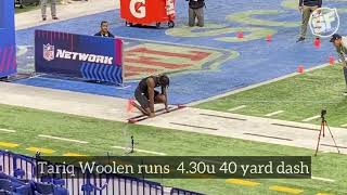 UTSA CB Tariq Woolen just ran a blazing 4.30 40-yard dash 🔥