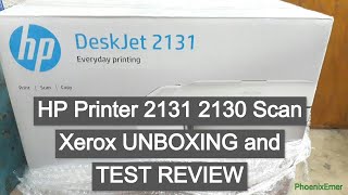 HP Printer 2131 2130 Scan Xerox UNBOXING and TEST REVIEW