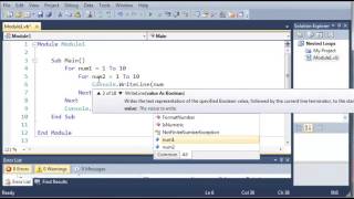 Visual Basic Tutorial 34 Nested Loops YouTube