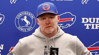 Coach McDermott addresses the media