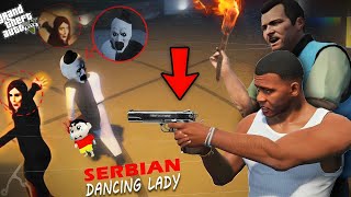 GTA V : Franklin & Shinchan Finally Identify Who is SERBIAN DANCING LADY in GTA 5 (Part-12)in telugu