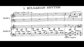 Béla Bartók - BB 120, Sz.108 7 Pieces from Mikrokosmos for 2 Pianos (1940) (Score, Analysis)