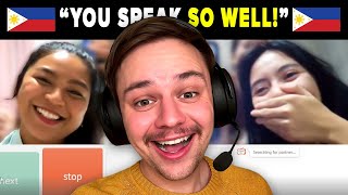 Tagalog-speaking FOREIGNER SURPRISES Filipinos on Omegle!