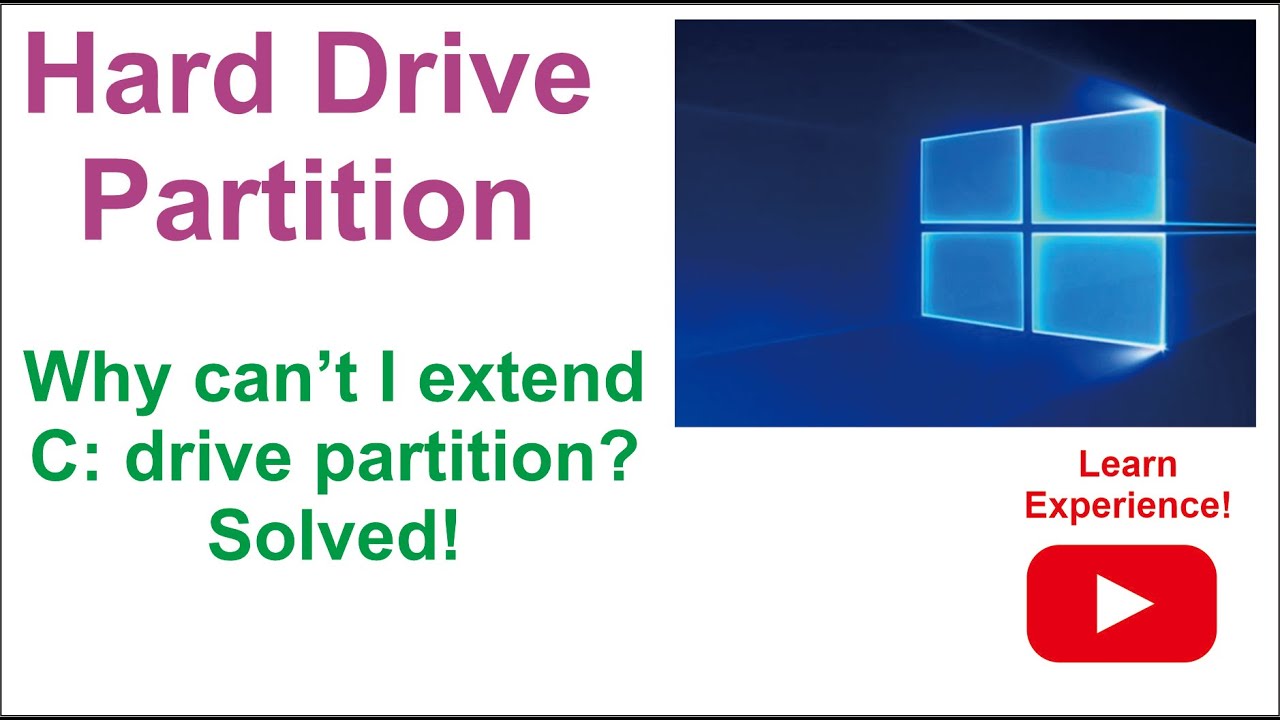 Why Can’t I Extend My C Drive? Solved! – Complete Windows 10 Hard ...