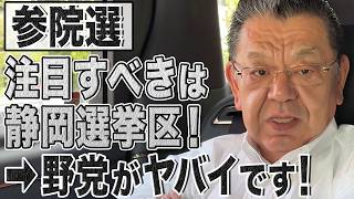 【参院選】榛葉氏・静岡県選挙区の野党の動きがダメダメすぎる！注目選挙区から見えてきた参院選ポイントを解説
