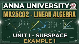 👉 “📘 MA25C02 Linear Algebra ➕ Subspace Sums Example 1 | Direct Sum in ℝ³ (V = W₁ ⊕ W₂) Explained”