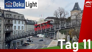 [DokuLight] Die Polybahn | Standseilbahn im Herzen Zürichs | D-A-CH Trains Adventskalender 2022