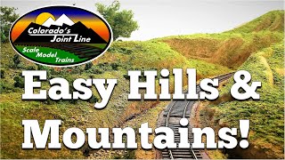 How to Make Easy Hills & Mountains for Model Train Layouts and Dioramas