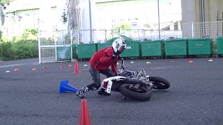 第５３７回　へなちょこライダー走行会　Kotaさん　ミニコース計測転倒③