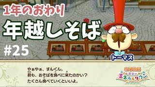 【1年目】#25　１年目終了！みんなで年越しそば食べよ【牧場物語再会のミネラルタウン】