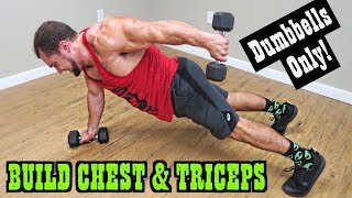 Intense 8 Minute Dumbbell Chest & Tricep Workout