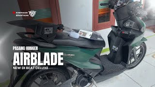 Pasang hugger airblade / spakbor kolong di beat deluxe | Cara pasang hugger airblade