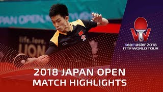 2018 Japan Open Highlights | Zhou Kai vs Kim Munsu (Pre)